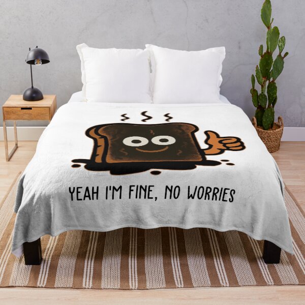 Item preview, Yeah I’m Fine Burnt Toast - Funny Sarcastic Food Humor designed and sold by AimarsKloset.