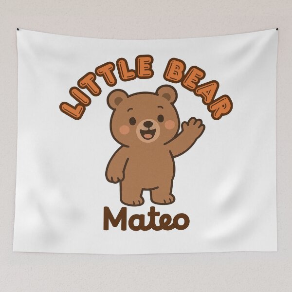 Item preview, Little Bear Mateo – Cute Baby Bear Design designed and sold by OmikronStore.
