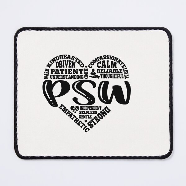 Item preview, Personal Support Worker with Heart Subway Art Words.  designed and sold by Realisticflowz.
