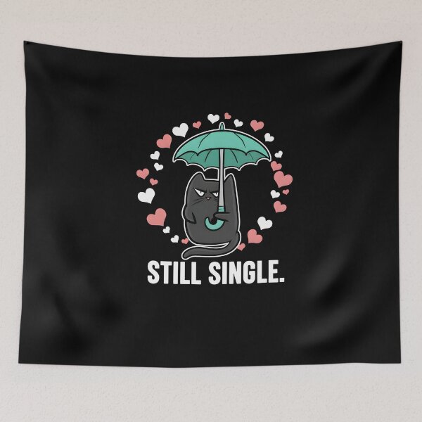 Item preview, Grumpy Black Cat Single Life designed and sold by Nocturnal-Vines.
