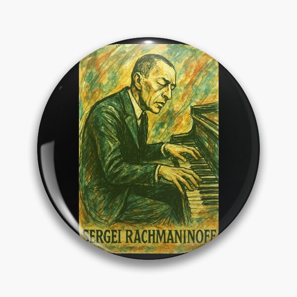 Item preview, Sergei Rachmaninoff Soviet Composer designed and sold by Sarcastic designs.