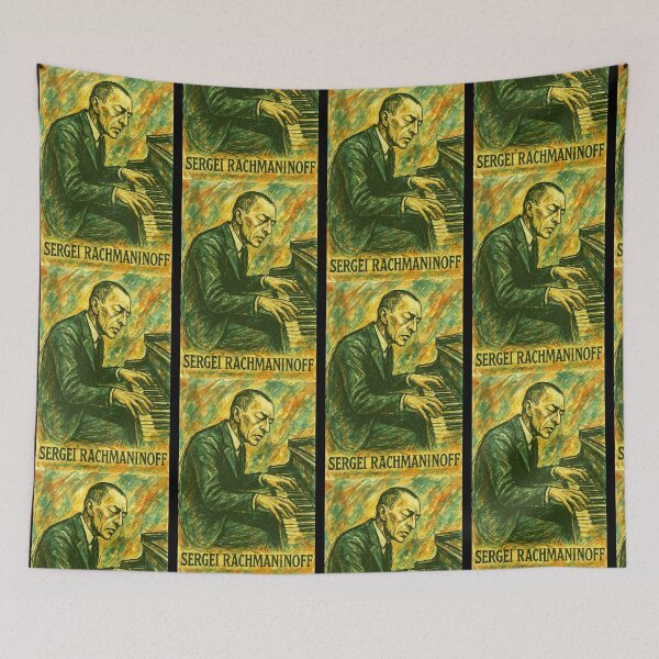Item preview, Sergei Rachmaninoff Soviet Composer designed and sold by Sarcastic designs.