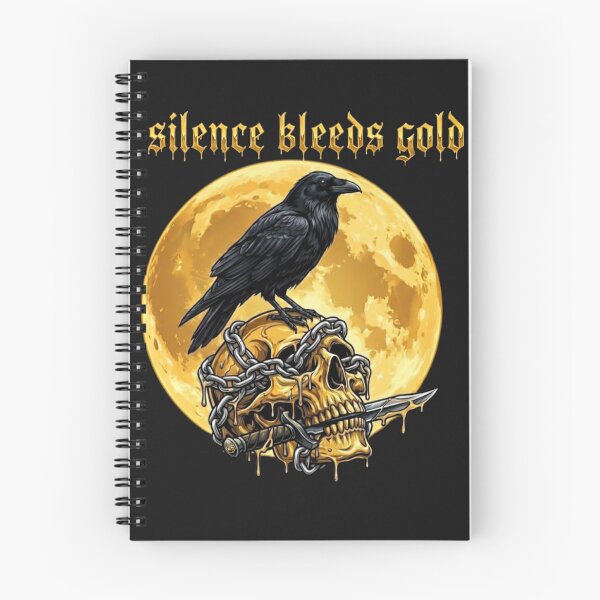 Item preview, Silence Bleeds Gold: Gothic Raven & Melting Skull designed and sold by KawisStarr.