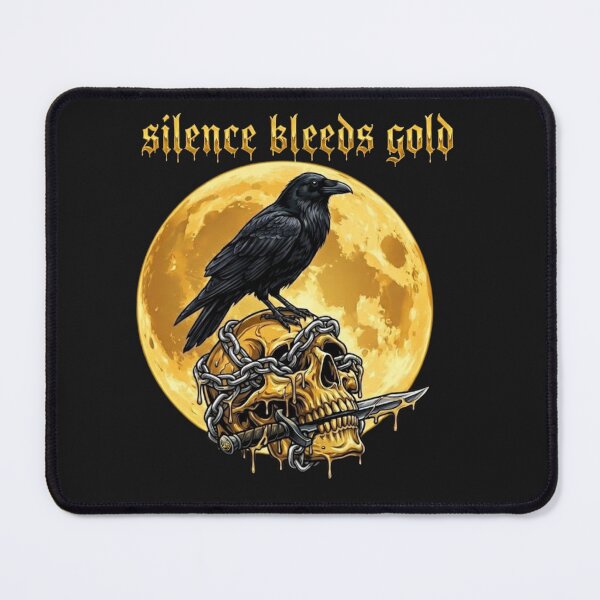 Item preview, Silence Bleeds Gold: Gothic Raven & Melting Skull designed and sold by KawisStarr.