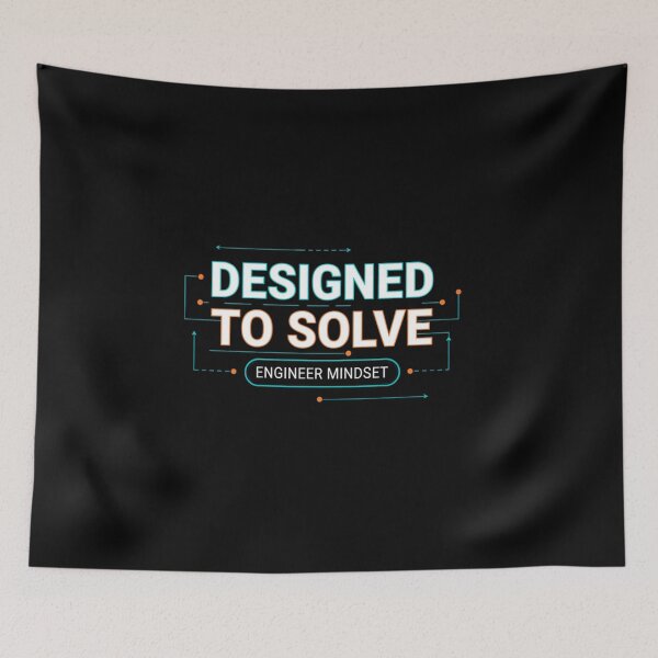 Item preview, Designed To Solve – Engineer Mindset Quote Design designed and sold by oblexwear.