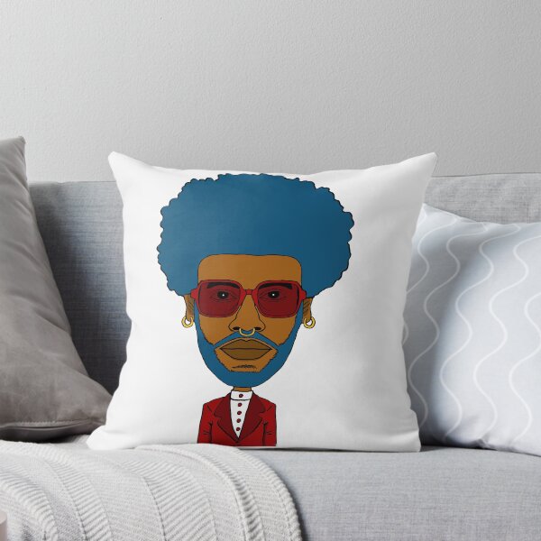 Item preview, Cool Black Queer Guy with blue afro hair, blue beard, red glasses and nose piercing. designed and sold by Eric Sintès.