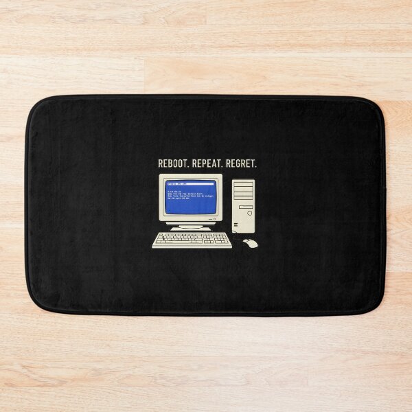 Item preview, Reboot Repeat Regret Funny Retro Tech Blue Screen designed and sold by AbcDigs Studio.