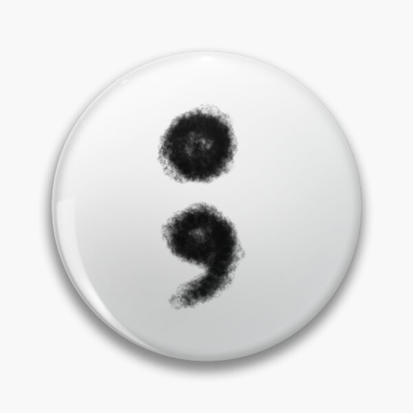 Item preview, Abstract Ink Semicolon – Suicide Prevention Awareness Art designed and sold by kreature56.