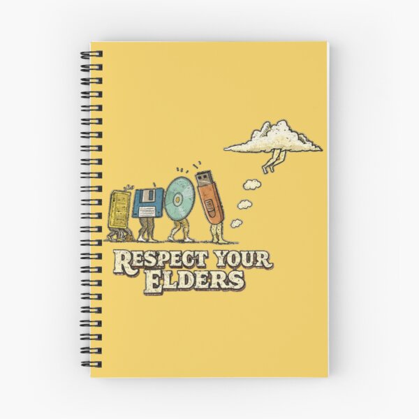 Item preview, Respect Your Eleders Funny Cloud Storage Evolution  designed and sold by Pun&Done.