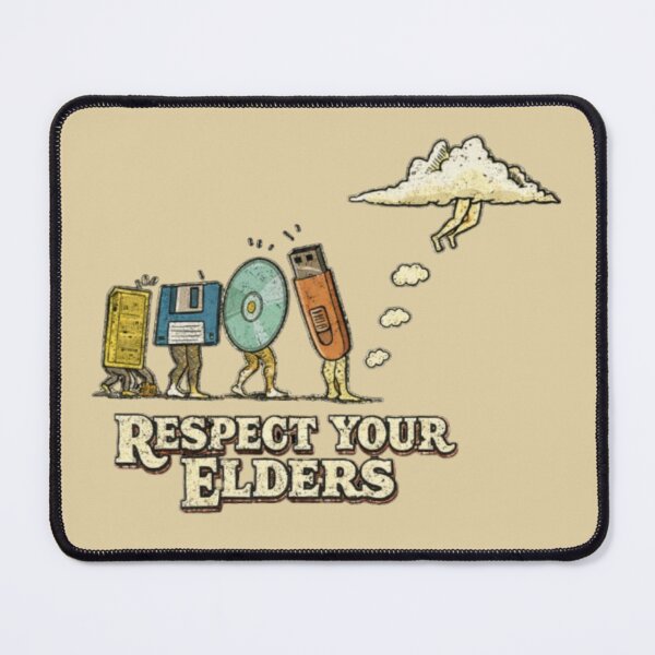 Item preview, Respect Your Eleders Funny Cloud Storage Evolution  designed and sold by Pun&Done.