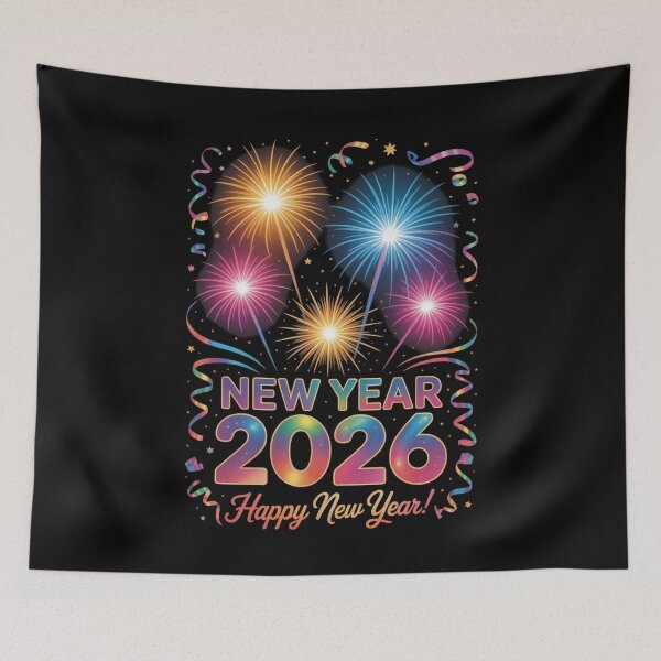 Item preview, New Year 2026 – Fresh Start Festive Design designed and sold by DreamOnShirts.