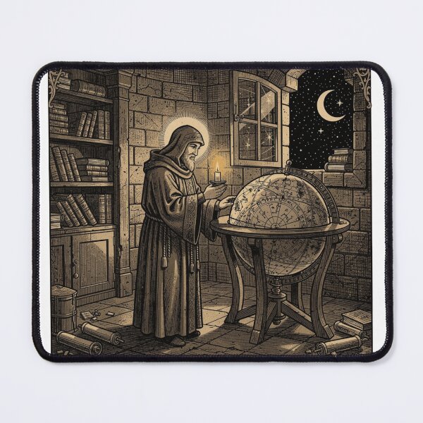 Item preview, Night School of Antiquity – Vintage Greek Courtyard Woodcut designed and sold by w66aboo.