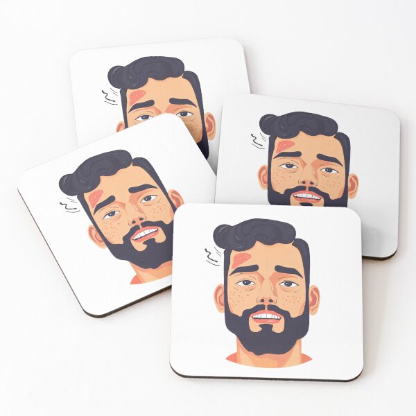 Item preview, Raw Expression: Stylized Portrait of Strain and Skin designed and sold by ForeverPrintsOK.