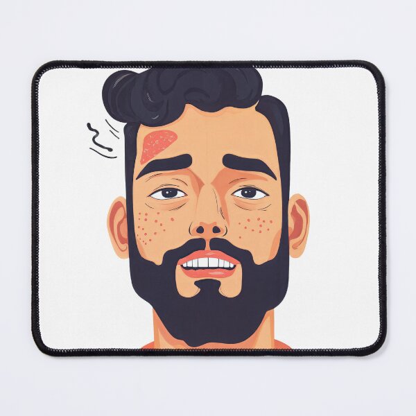Item preview, Raw Expression: Stylized Portrait of Strain and Skin designed and sold by ForeverPrintsOK.