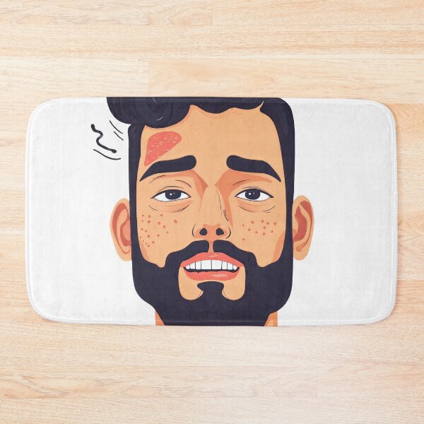 Item preview, Raw Expression: Stylized Portrait of Strain and Skin designed and sold by ForeverPrintsOK.