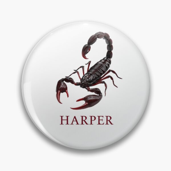 Item preview, Harper Scorpio – Dark Zodiac Fantasy Name Art designed and sold by AlexLineArt.