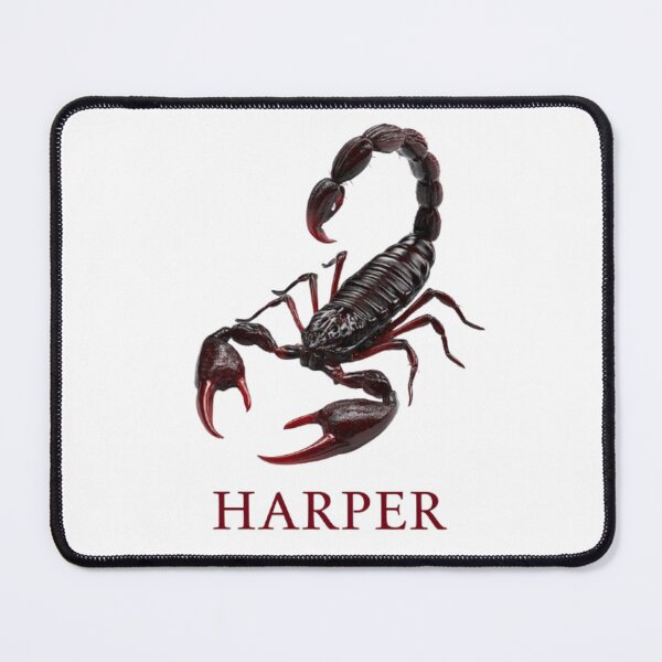 Item preview, Harper Scorpio – Dark Zodiac Fantasy Name Art designed and sold by AlexLineArt.