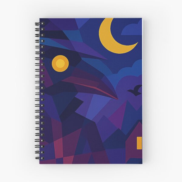 Item preview, THE CROW WITHIN – Unique Colorful Cubist Night Vision Hello Neighbor Crowman Fan Art designed and sold by Owlic.artwear.