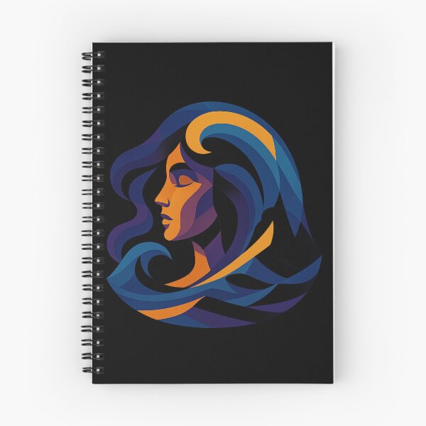 Item preview, SÉ COMO EL AGUA | Diseño artístico que fluye con el espíritu del agua | Obra de arte con elementos naturales armoniosos, cubismo moderno y colorido de Owlic designed and sold by Owlic.artwear.