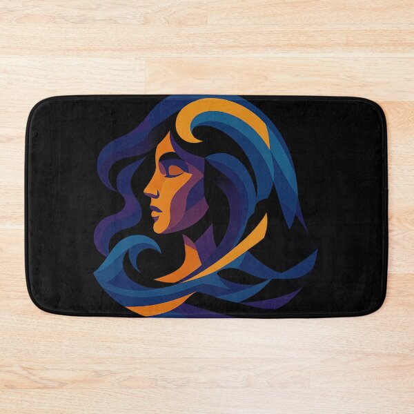 Item preview, BE LIKE WATER | Water Spirit Flow Art Design | Owlic Colorful Modern Cubism Harmonic Nature Elements Artwork designed and sold by Owlic.artwear.
