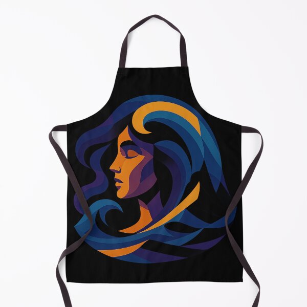 Item preview, BE LIKE WATER | Water Spirit Flow Art Design | Owlic Colorful Modern Cubism Harmonic Nature Elements Artwork designed and sold by Owlic.artwear.