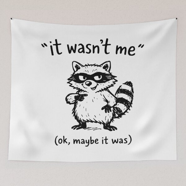 Item preview, It Wasn’t Me (Ok Maybe It Was) Raccoon designed and sold by CreareAT.