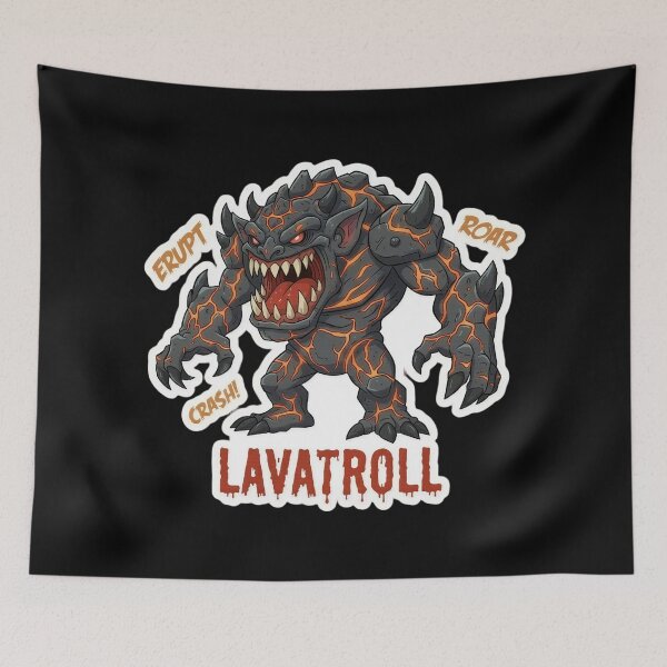 Item preview, Molten Rock Golem Lavatroll designed and sold by MonsterManualAr.