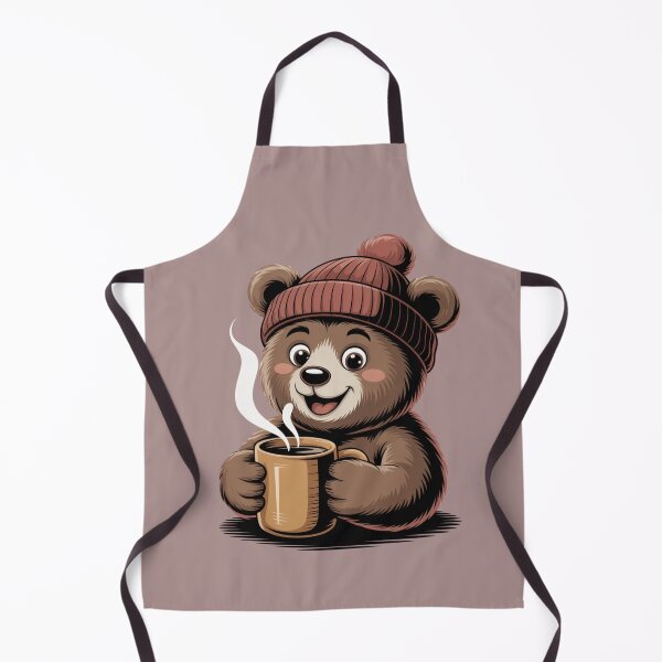 Item preview, Cozy Coffee Bear Illustration designed and sold by Artur-GrafiTee.