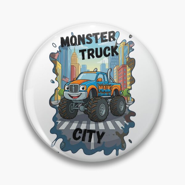 Item preview, MAIK the Smiling Monster Truck - Fun Cartoon for Kids designed and sold by MIZIMSHOP.