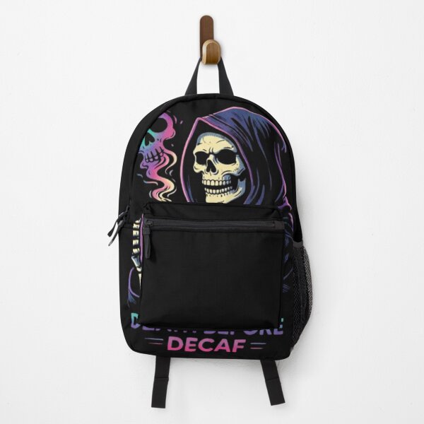 Item preview, Death Before Decaf - Funny Grim Reaper Coffee Skeleton designed and sold by JakubDesigns89.