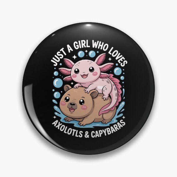 Item preview, just a girl who loves axolotl and capybaras  designed and sold by jkrphoto.