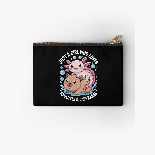 Item preview, just a girl who loves axolotl and capybaras  designed and sold by jkrphoto.