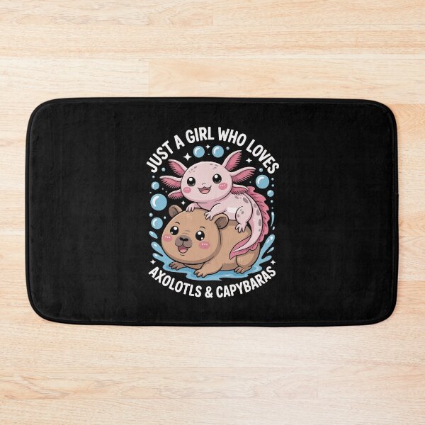 Item preview, just a girl who loves axolotl and capybaras designed and sold by jkrphoto.