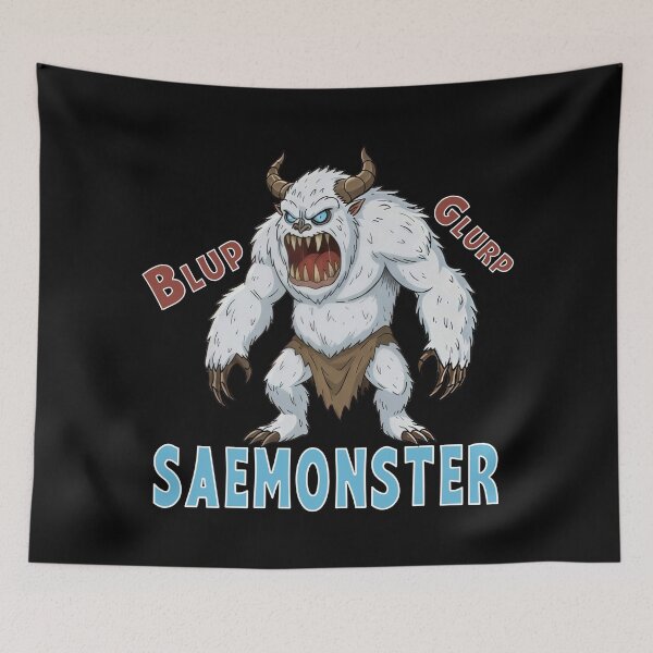 Item preview, Arctic Beast Primitive Snow Monster designed and sold by MonsterManualAr.