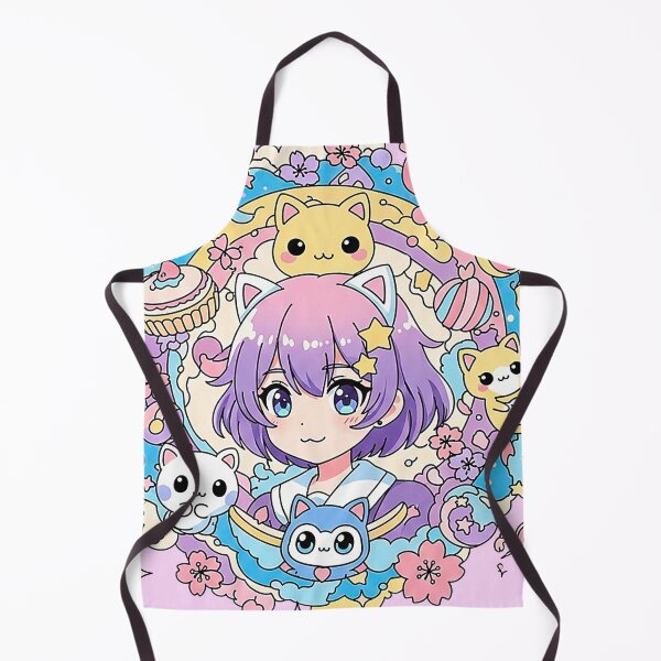 Item preview, Pastel Kawaii Anime Cat Girl Candy Wonderland designed and sold by SholoStudio.