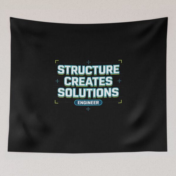 Item preview, Structure Creates Solutions – Engineer Mindset Quote Design designed and sold by oblexwear.