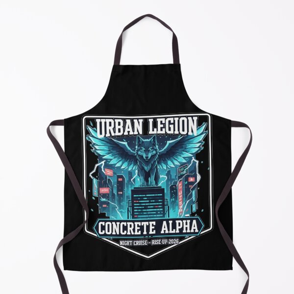 Item preview, Urban Legion: Concrete Alpha - Winged Wolf Neon City Graphi designed and sold by AresForge.