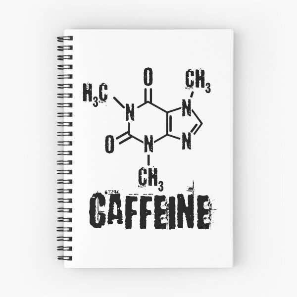 Item preview, Funny Nerdy Caffeine Chemical Formula Chemistry Science Teacher Black Text designed and sold by MathWare MathClips.