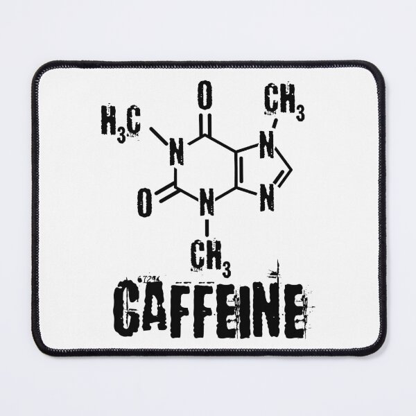 Item preview, Funny Nerdy Caffeine Chemical Formula Chemistry Science Teacher Black Text designed and sold by MathWare MathClips.