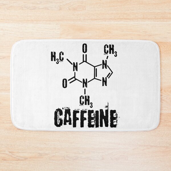 Item preview, Funny Nerdy Caffeine Chemical Formula Chemistry Science Teacher Black Text designed and sold by MathWare MathClips.