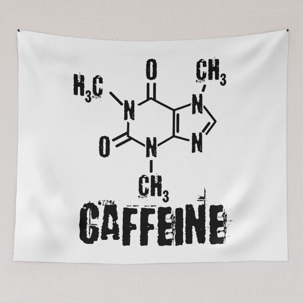 Item preview, Funny Nerdy Caffeine Chemical Formula Chemistry Science Teacher Black Text designed and sold by MathWare MathClips.