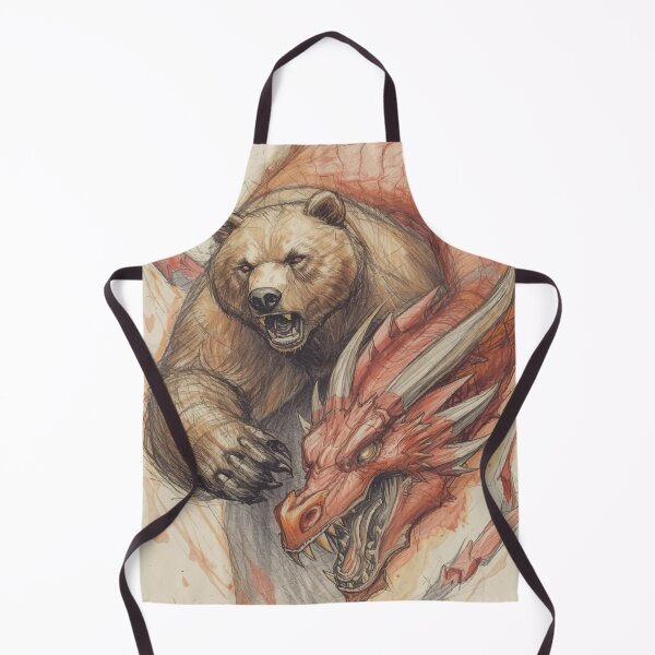 Item preview, Bear and Dragon A designed and sold by AbstractAnom.
