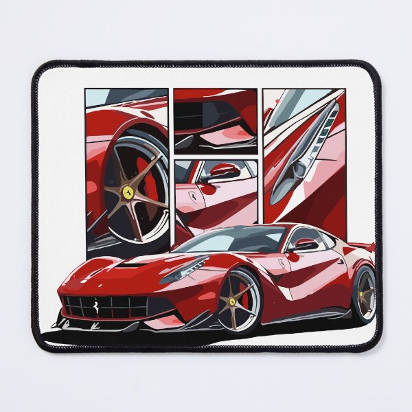 Item preview, Vintage Classic Car Iconic Re Ferrari designed and sold by PrintCarClub.