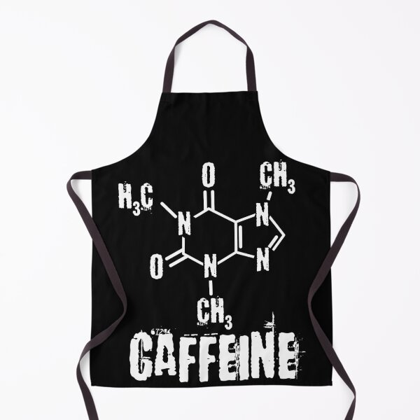 Item preview, Funny Nerdy Caffeine Chemical Formula Chemistry Science Teacher White Text designed and sold by MathWare MathClips.