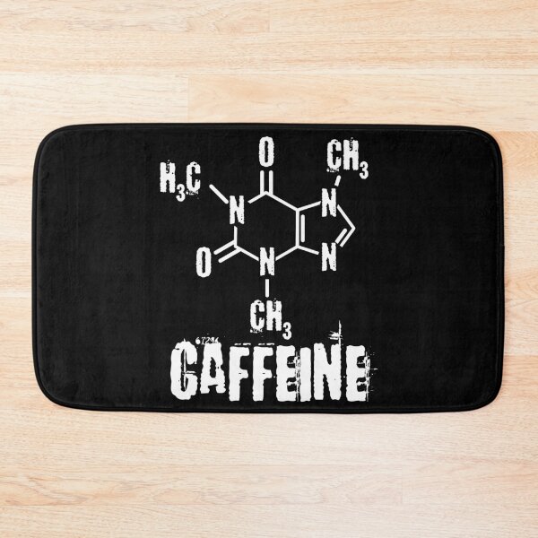 Item preview, Funny Nerdy Caffeine Chemical Formula Chemistry Science Teacher White Text designed and sold by MathWare MathClips.