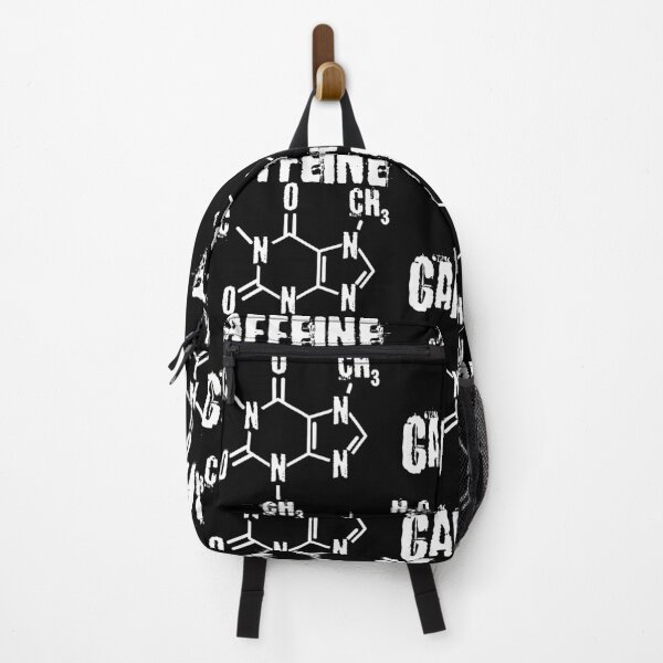 Item preview, Funny Nerdy Caffeine Chemical Formula Chemistry Science Teacher White Text designed and sold by MathWare MathClips.