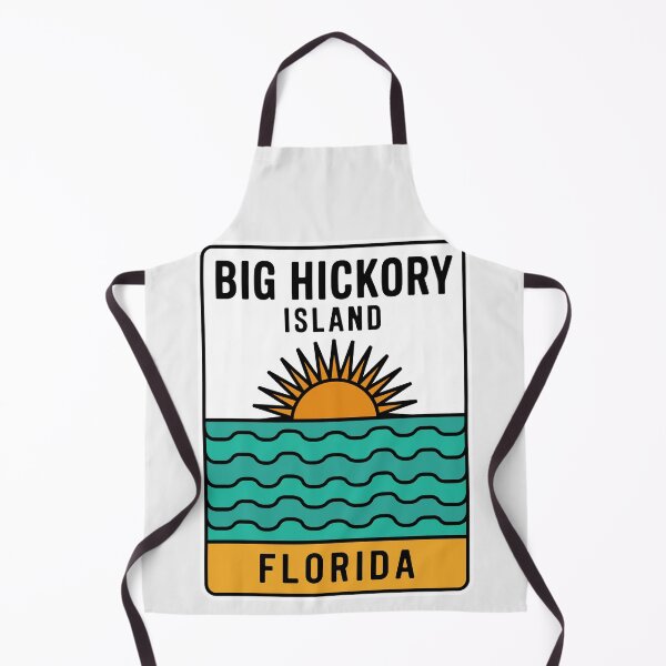 Item preview, Big Hickory Island Florida - Beach Sign designed and sold by TheOldMittenIllustrated.