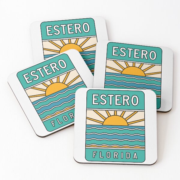 Item preview, Estero Florida - Beach Sign designed and sold by TheOldMittenIllustrated.