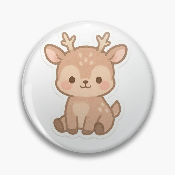 Artikelvorschau, Chibi Relaxed Deer Sticker entworfen und verkauft von StickMint.