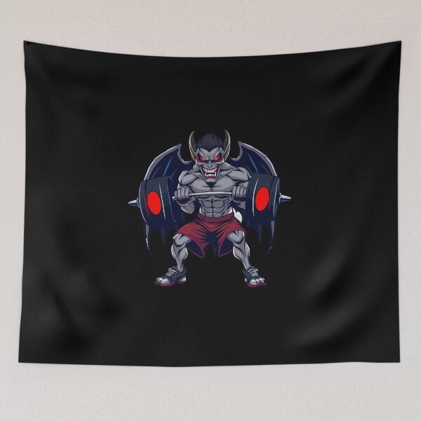 Item preview, Demon Squat Gym Art – Dark Strength Training Design | 2026 Halloween HD Sticker designed and sold by MillionaireGenZ ⭐⭐⭐⭐⭐ (5.0).